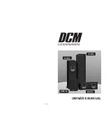 Dcm DCM16 Owner'S Manual предпросмотр