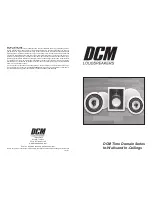 Preview for 1 page of Dcm Time Domain In-Walls and In-Ceilings Series Quick Manual