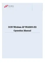 Preview for 1 page of DCN WL8200-X2 Operation Manual