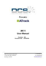 Preview for 1 page of DCS ATrack AK11 User Manual