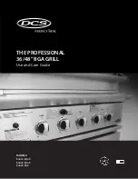 DCS BGA36-BQAR Use And Care Manual предпросмотр