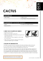 Предварительный просмотр 4 страницы DCS CACTUS Installation Manual