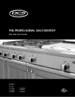 DCS CP-364GD Use And Care Manual preview