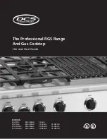 DCS CS-364GD Use And Care Manual preview