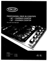 DCS CT-304BK Use And Care Manual preview