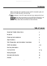 Preview for 3 page of DCS DCS-IVH-48 Use & Care Installation Instructions