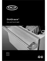 DCS DishDrawer DD124P5 Use And Care Manual предпросмотр