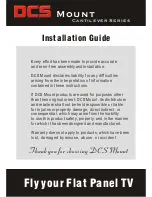 DCS Flat Panel TV Installation Manual preview