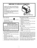 Предварительный просмотр 3 страницы DCS MO-24-SS Technical Service Manual