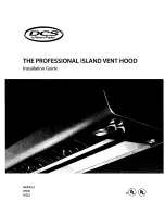 DCS Professional Island Vent Hood IVS40 Installation Manual предпросмотр