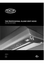 DCS Professional Island Vent Hood IVS40 Use And Care Manual предпросмотр