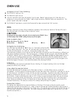 Preview for 20 page of DCS RGT-305 Use And Care Manual