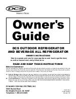 DCS UT624 Owner'S Manual preview