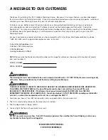 Preview for 3 page of DCS WD-27-SS-OD Use And Care And Installation Manual