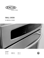 DCS WOS-127 Installation Manual предпросмотр