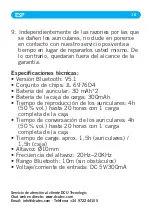 Preview for 10 page of DCU Tecnologic 34152050 User Manual