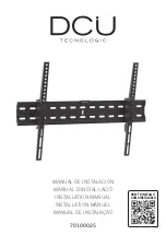 Preview for 1 page of DCU Tecnologic 70100025 Installation Manual