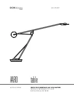 Preview for 1 page of DCW editions AARO table Instruction & Use Sheet