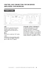 Предварительный просмотр 9 страницы DD Audio DM1000a Owner'S Manual