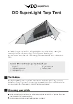 DD HAMMOCKS Superlight Tarp Tent 0707273933737 Manual preview