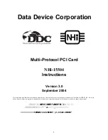 DDC NHi-15504 Instructions Manual preview