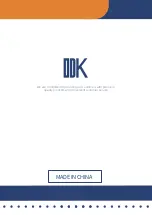 Preview for 16 page of DDK L SHAPED User Manual