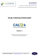 Предварительный просмотр 1 страницы DDS Calorimeters CAL3K-A Installation Manual