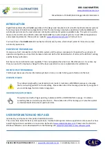 Предварительный просмотр 4 страницы DDS Calorimeters CAL3K-A Installation Manual