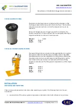 Предварительный просмотр 7 страницы DDS Calorimeters CAL3K-A Installation Manual