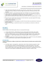 Preview for 8 page of DDS Calorimeters CAL3K-A Installation Manual