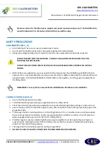 Предварительный просмотр 9 страницы DDS Calorimeters CAL3K-A Installation Manual