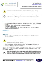 Preview for 10 page of DDS Calorimeters CAL3K-A Installation Manual