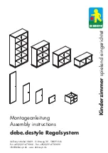 DE BREUYN destyle Regalsystem Assembly Instructions Manual preview