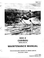 Preview for 1 page of De Havilland DHC-4 CARIBOU Maintenance Manual