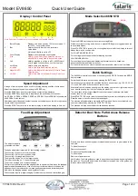 Preview for 1 page of De La Rue talaris EV8650 Quick User Manual