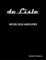 Preview for 1 page of De Lisle NICKEL BOX Product Manual