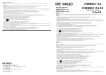 Предварительный просмотр 1 страницы DE MAJO MEMORY R1 Assembly Instructions