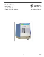 De Nora Capital Controls CHLORALERT T17CA4000 Series Instruction Manual preview