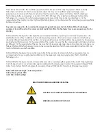 Preview for 2 page of De Nora Capital Controls CHLORALERT T17CA4000 Series Instruction Manual