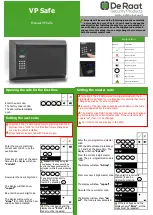 Preview for 1 page of De Raat VP Safe Manual