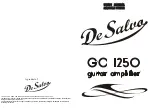 Preview for 1 page of De Salvo GC 1250 User Manual