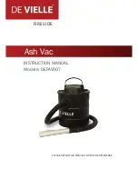 De Vielle Ash Vac DEFAV007 Instruction Manual preview