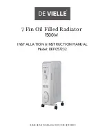 Предварительный просмотр 1 страницы De Vielle DEF057232 Installation Instructions Manual