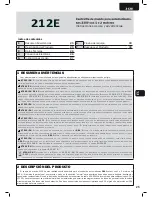 Preview for 27 page of Dea 212E Operating Instructions And Warnings