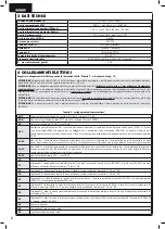 Preview for 4 page of Dea 400RR Operating Instructions And Warnings