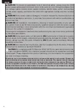 Preview for 4 page of Dea 602AN Operating Instructions And Warnings