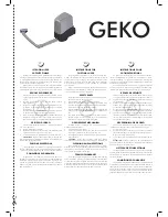 Preview for 73 page of Dea GEKO Operating Instructions And Warnings