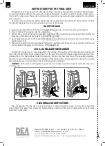 Предварительный просмотр 170 страницы Dea LIVI 3/24 Operating Instructions And Warnings