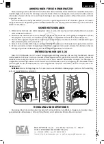 Предварительный просмотр 172 страницы Dea LIVI 3/24 Operating Instructions And Warnings