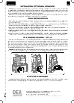 Предварительный просмотр 175 страницы Dea LIVI 3/24 Operating Instructions And Warnings